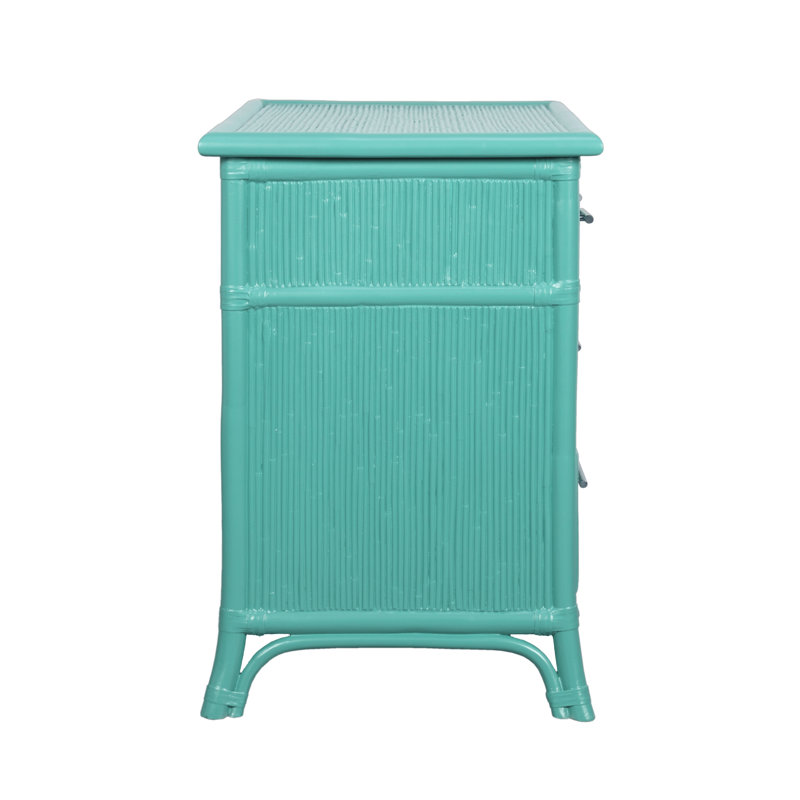 4 - Drawer Nightstand, Turquoise
