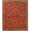 Dontavion Wool Floral Area Rug in Red