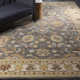 Arden Floral Handmade Tufted Wool Charcoal/Light Beige/Yellow Area Rug