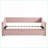 Twin Size Upholstered Plywood Daybed with Pop-Up Trundle – No Box Spring Needed, Beige/Gray/Pink for Multi-Functional Spaces