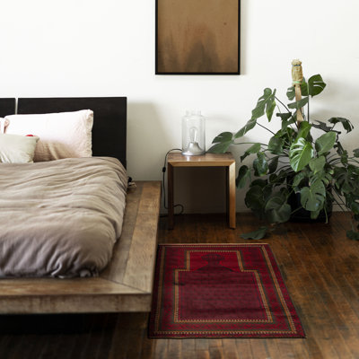 Teimani Burgundy Rug 2'11" x 5'2"