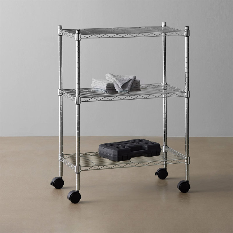 Thaxton 83.18cm H x 58.92cm W Utility Cart with Wheels