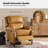 Adeesa Genuine Leather Manual Recliner-1773226424