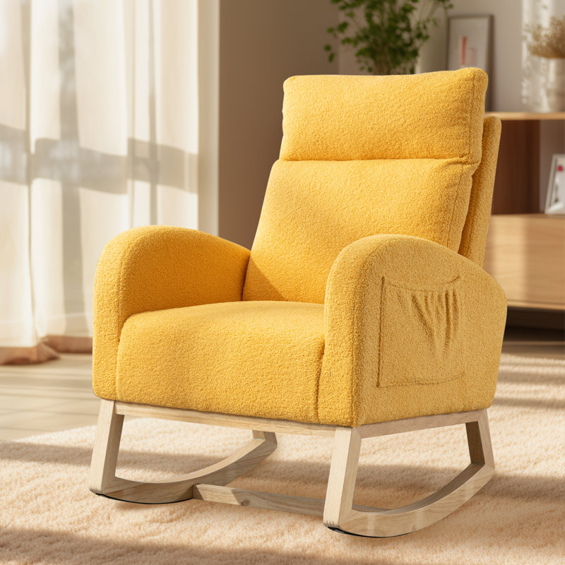Kristin Rocking Chair, Yellow