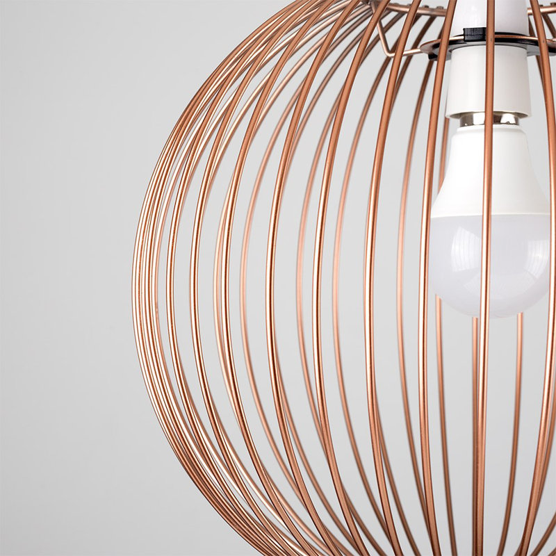 Ireland 32cm H Metal Round Pendant Shade ( Spider ) in Copper