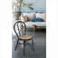 Ensemble de 2 chaises d'appoint en rotin noir, sièges pour adultes, pour le patio de la cuisine de la salle à manger