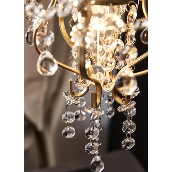 Plug In Design House of Hampton® Elegant Mini Plug-in Chandelier | Wayfair