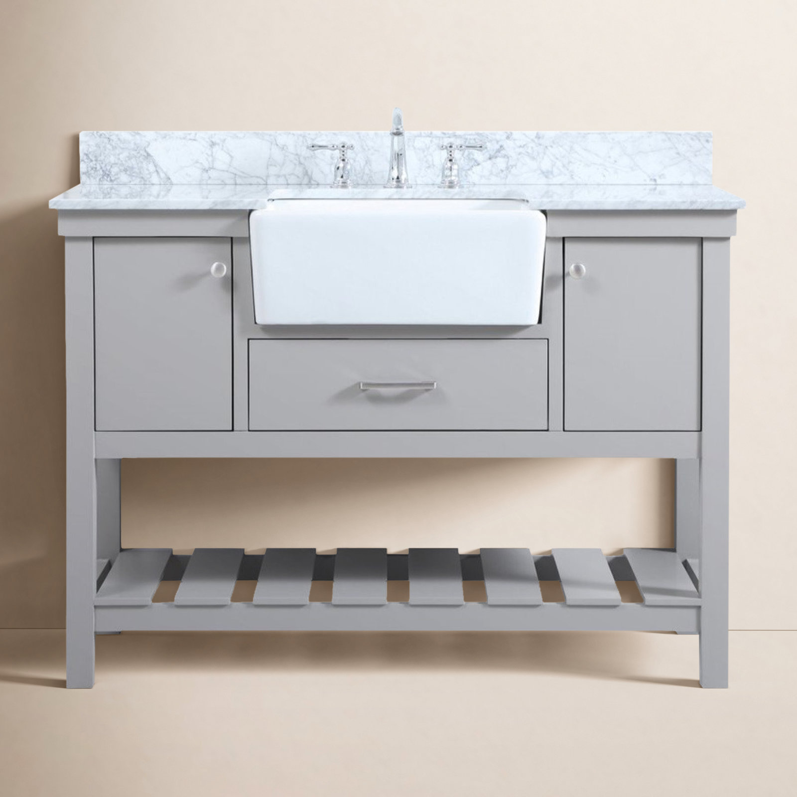 Pelaghia 48'' Single Bathroom Vanity, Gray