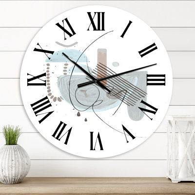 Minimal Compositions of Abstract Faces IX - Modern wall clock