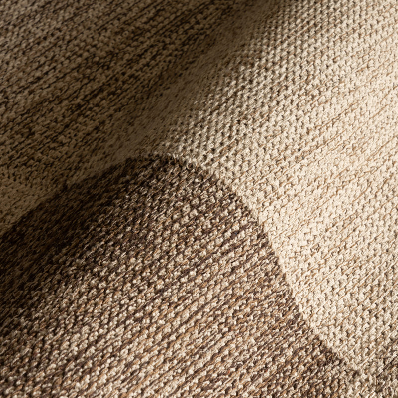 Tapis en jute à carreaux Eldora, Rectangle 4 pi x 6 pi 4 po