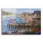  «Dock Side Quilts» par Nicky Boehme, art mural en verre acrylique, 24 po x 16 po-1328409443