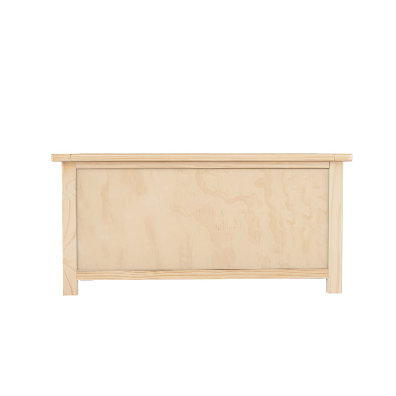 Wood Flip Top Storage Bench, Washed