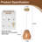 1 - Light 7.28" Classic Boho Hand-woven Rattan Single Pendant for Coastal Hallway Entryway kitchen Island(Set Of 2)-1726448881