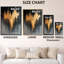 Décoration murale encadrée Veins of Falling Gold - Luxe-1701109410-1701109413