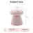 360° Swivel Soft-Padded Mushroom Shaped Ottoman, Shoe-Changing Footstool, Makeup Stool-545571025