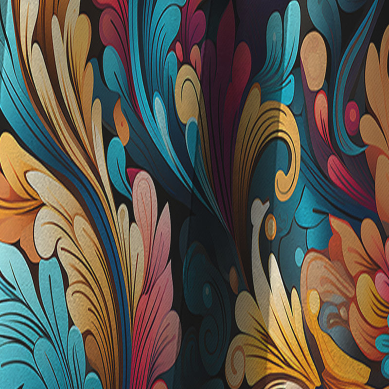 Cormick - Rideau à motif floral - Rideau occultant à motif floral - 1 panneau, L 52 po x L 95 po