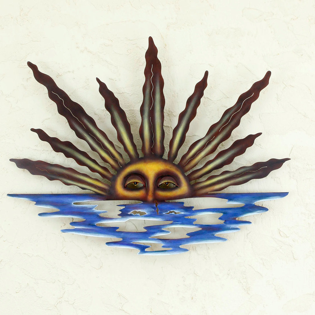 " Artisan Crafted Mexican Sun And Moon " by Alejandro De Esesarte World Menagerie