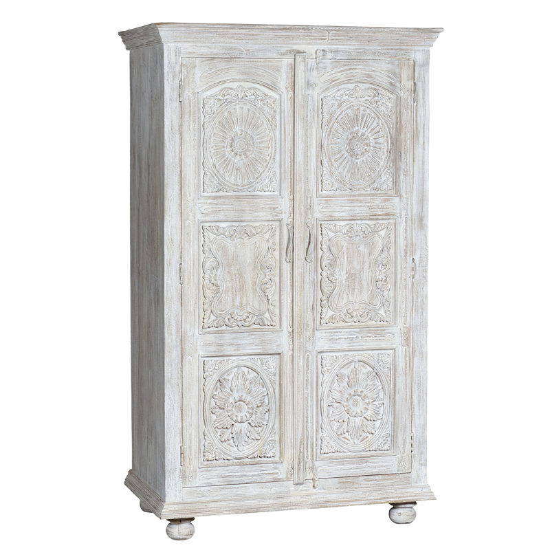 Cosima 2 Door Solid Wood Wardrobe