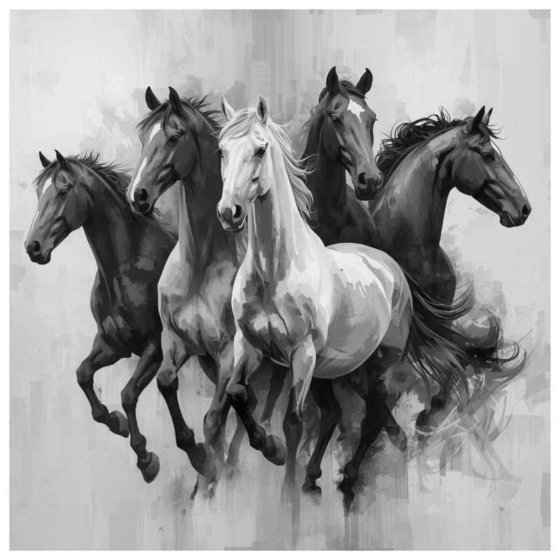 Édredon Group of Horses, Simple extra long