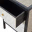 Table de chevet en bois massif, 3 tiroirs