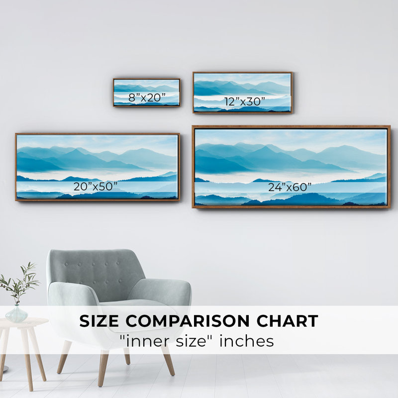 Misty Mountains - Toile encadrée