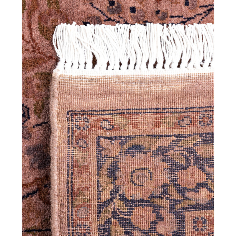 Overdyed Hand-Knotted Wool Modern-Contemporary Purple Area Rug 2' 8" x 4' 4"