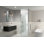 Albedo 30 in. x 78 in. Fully Frameless Hinge Shower Door