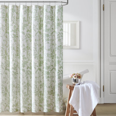Rideau de douche simple en coton Laura Ashley Natalie
