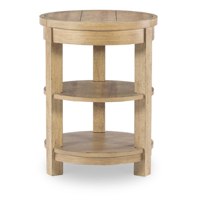 Table de bout à trois pieds avec rangement
