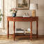Console en bois avec tiroir et tablette, idéale pour une entrée.-907817584-907817585-907817599