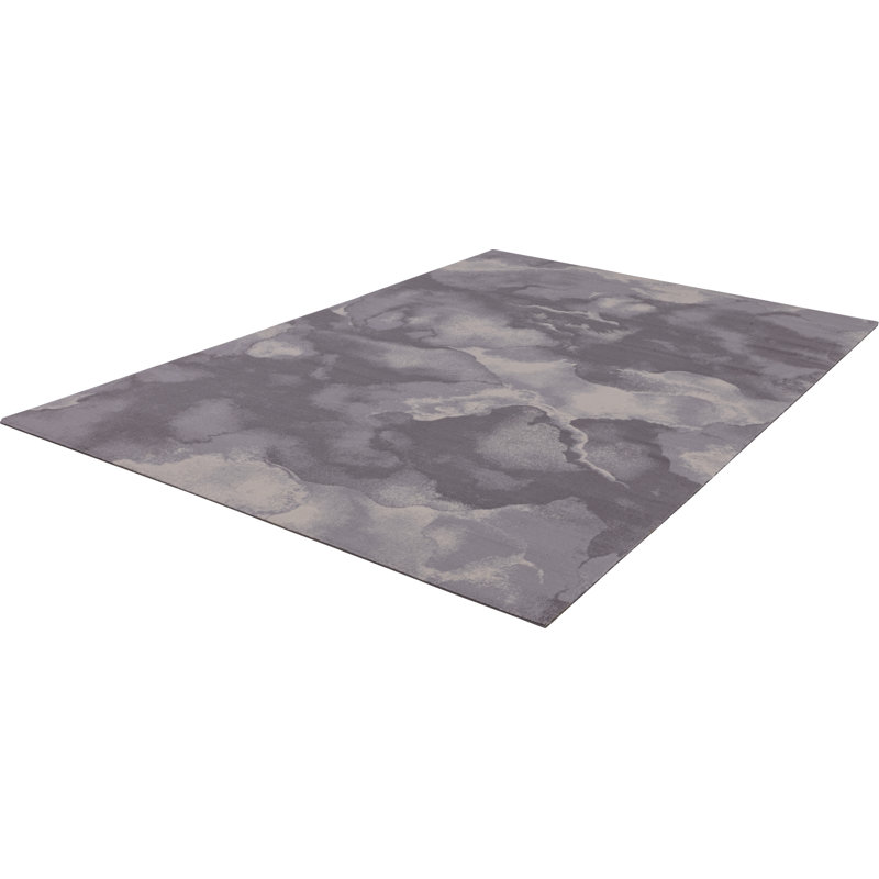 Diverse Cirrus Power Loom Wool Grey Rug, Rectangle 133 x 180cm