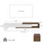  Meuble télé en bois extensible, console média en bois, pré-assemblage-84976403