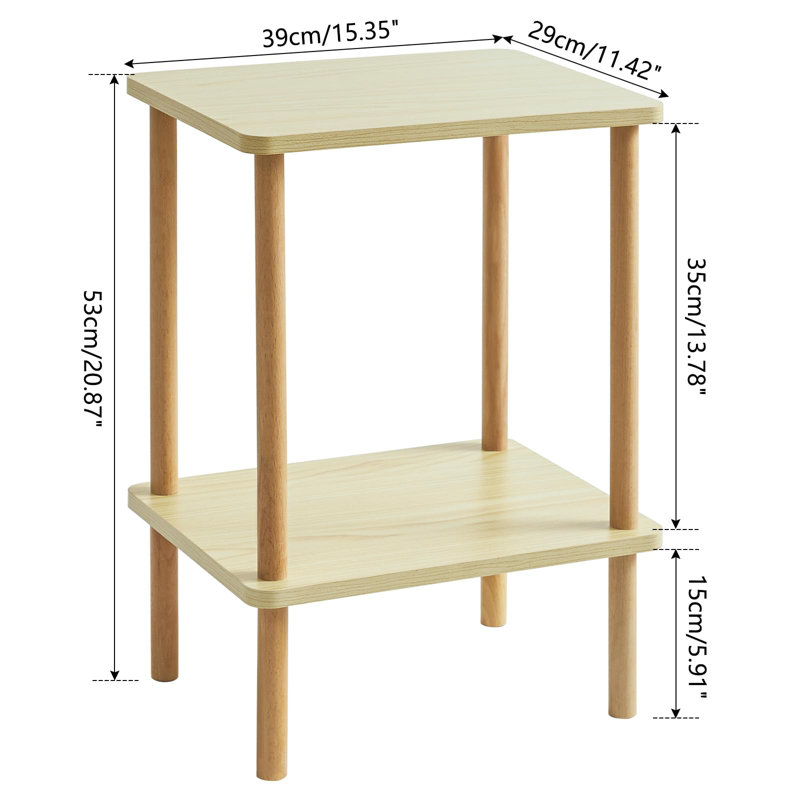 Bigord End Table, Beige