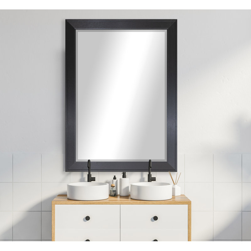 Duval Solid Wood Flat Wall Mirror, 38.5" x 32.5"