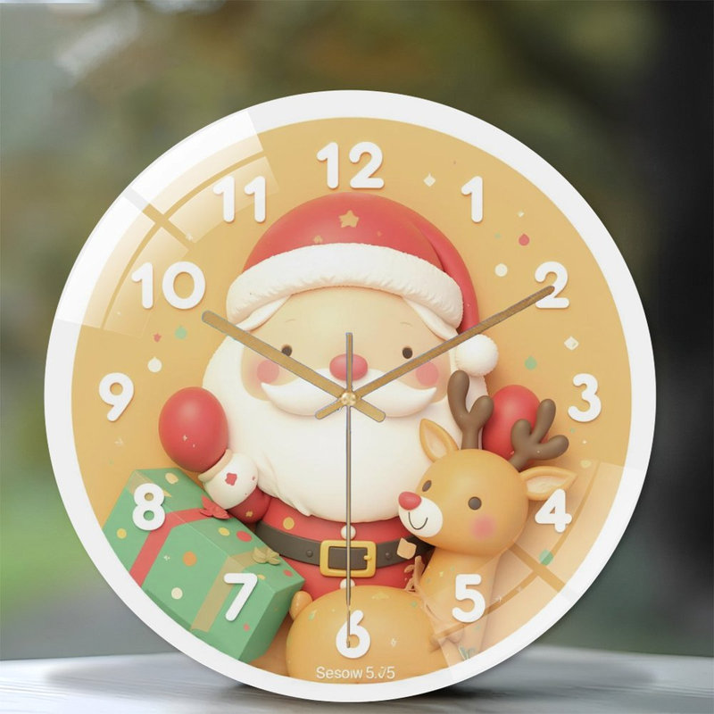 Horloge murale de Noël 12 po