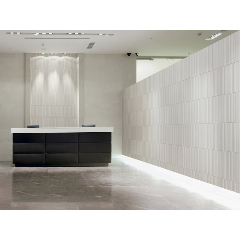 Granas Vague 5.96 in. x 11.93 in. Glazed Ceramic Tile, Gray
