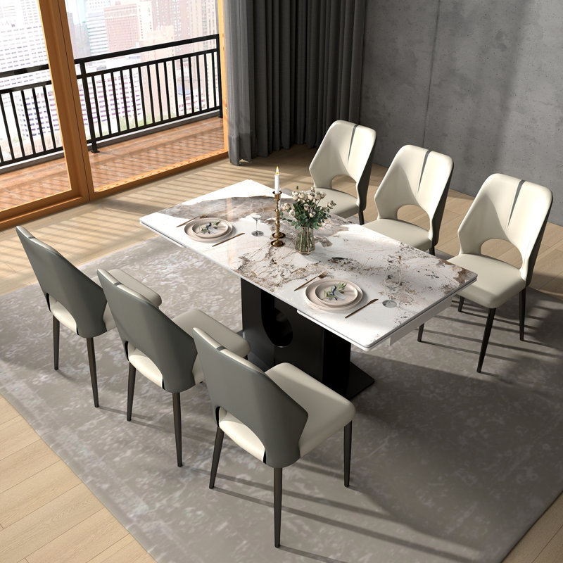 9 - Piece 62.99" To 94.4" Extendable Dining Set