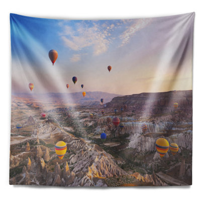 Photographie air chaud balloon vol tapisserie