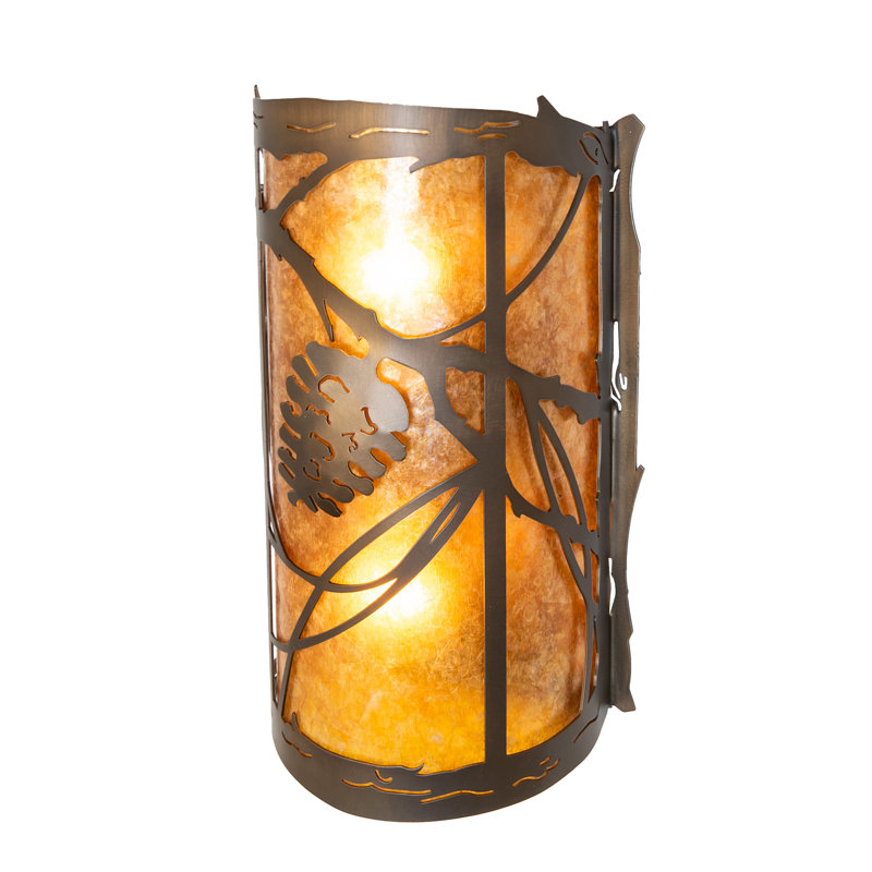 2 - Light Flush Mounted Sconce
