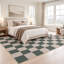 Washable Plaid and Geometric Indoor / Outdoor Rug-66737287-66737336