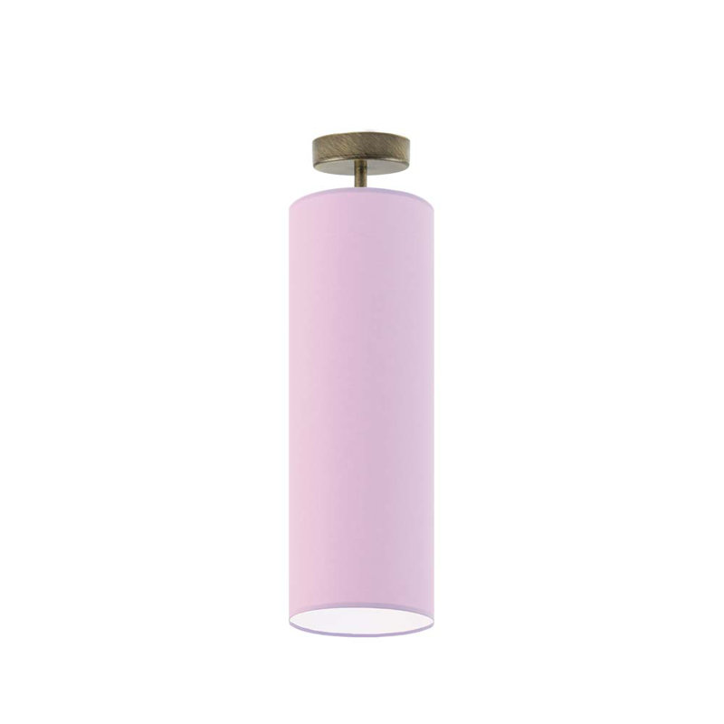 Audreanna Semi Flush Mount, Antique Gold, Light Violet