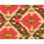 Tapis rectangulaire en laine à tissage plat