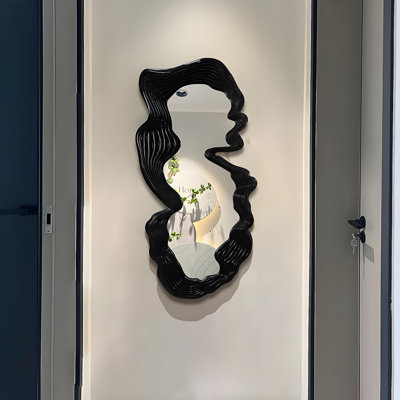 Luxury Irregular Full-Length Mirror, Wall-Mounted Decorative Dressing Mirror for Entryway & Hallway