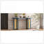 Console d'entrée en rotin de style campagnard, console étroite avec rangement, table de couloir pour le salon, entrée (bleu marine)-136819346