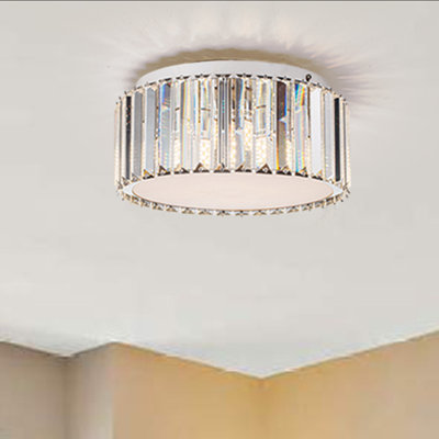 Selorm Crystal LED Semi Flush Mount