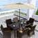 Helland 6' 6" x 6' 6" Square Market Umbrella with Base