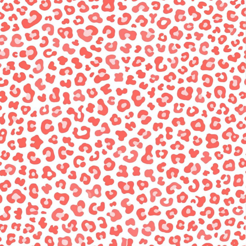 Édredon à motif léopard, Simple extra long, Moyen rose blanc