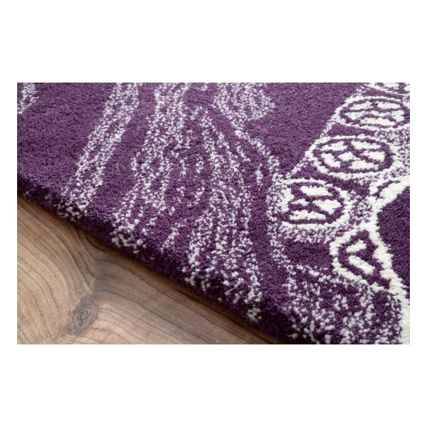 Tapis mauve Lilliana Octopus Tail, 7'6" x 9'6"