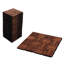 20 tuiles de terrasse en bois d'acacia - 12 po x 12 po, plancher de bois franc brun