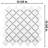 Hudson Tangier Matte White 12-3/8" x 12-3/8" Porcelain Mosaic Floor and Wall Tile